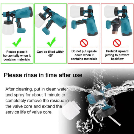 Cordless High Pressure Spray Gun Paint Sprayer | 50% OFF Till Stock Lasts