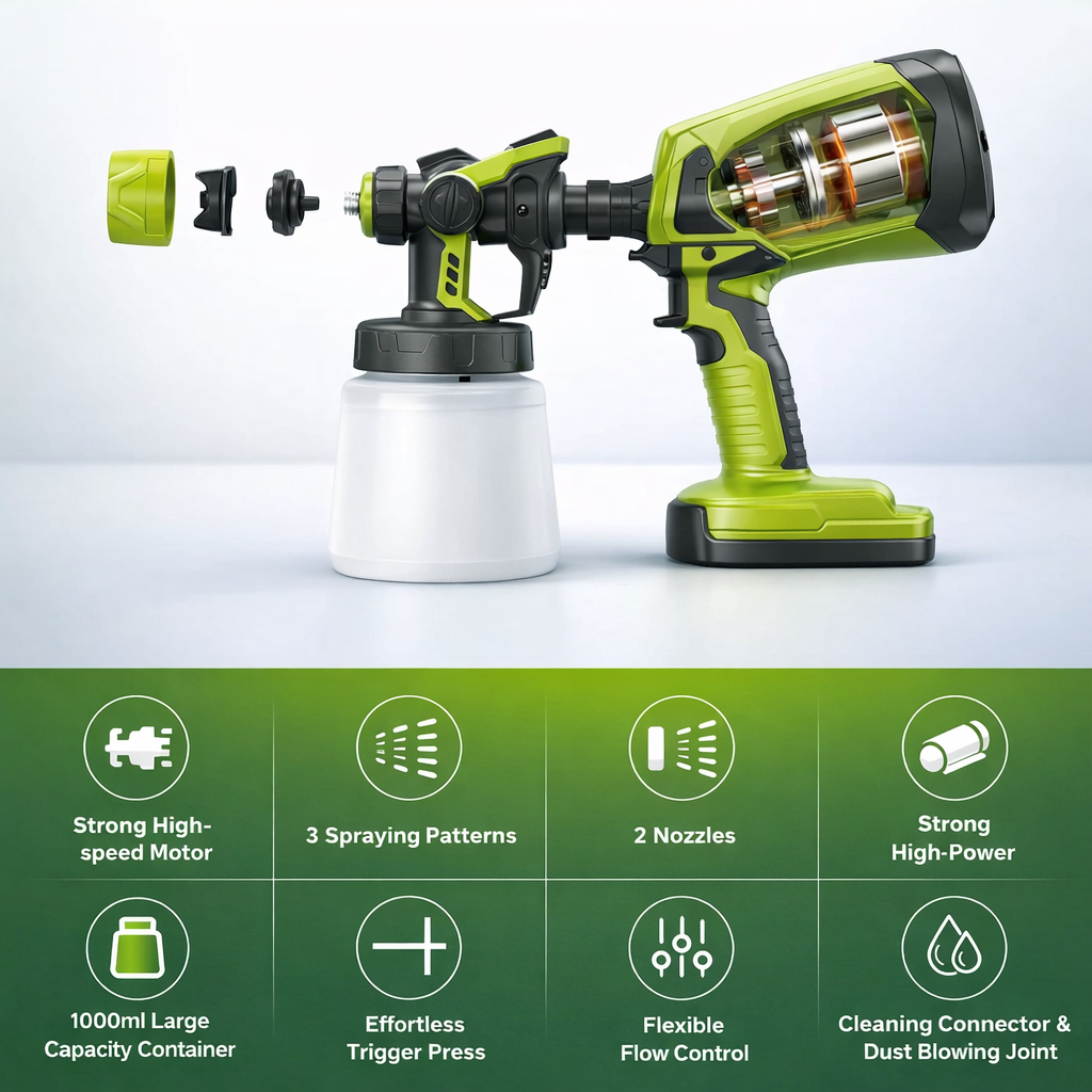 Cordless High Pressure Spray Gun Paint Sprayer | 50% OFF Till Stock Lasts