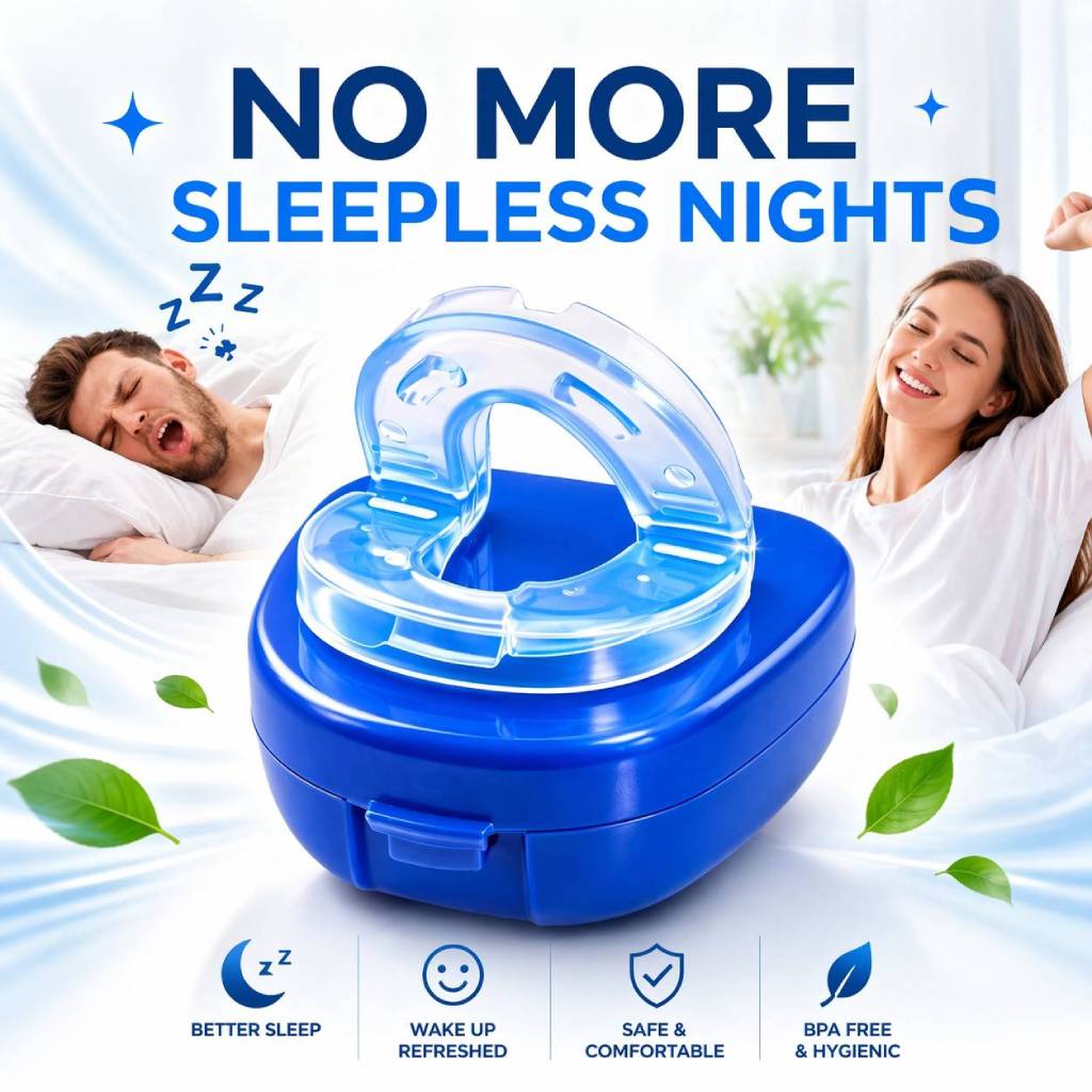 Anti Snoring Mouthpieces for Comfort Sleep  | 50% OFF Till Stock Lasts